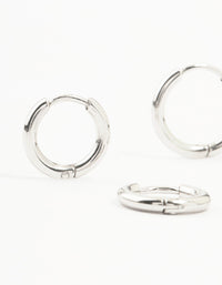 Surgical Steel Classic Hoop Earrings 2-Pack - link has visual effect only