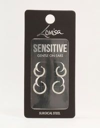 Surgical Steel Classic Hoop Earrings 2-Pack - link has visual effect only