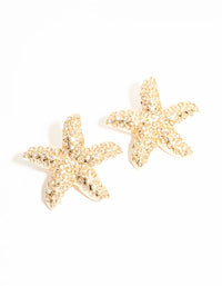 Large Diamante Starfish Stud Earrings - link has visual effect only