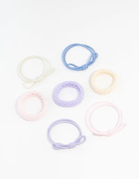 Mixed Pastel Hair Ties 7-Pack - link has visual effect only