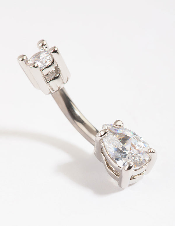 Titanium Small Circular Pear Belly Bar