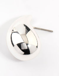 Silver Plated  Teardrop Stud Earrings - link has visual effect only