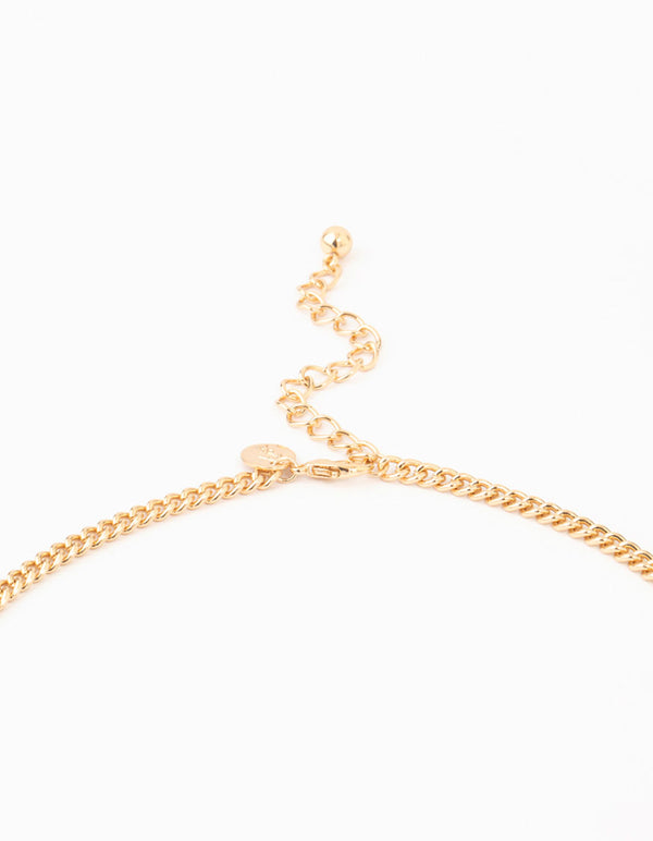 Gold Layered Statement Necklace