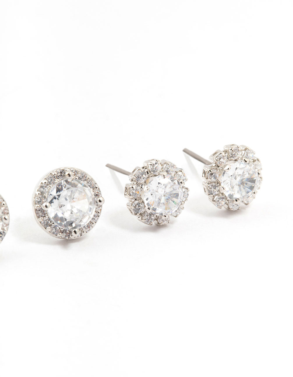 Multiple Cubic Zirconia Ant Stud Earrings Pack