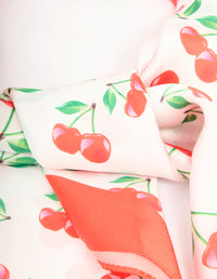 Classic Cherry Fabric Scarf - link has visual effect only