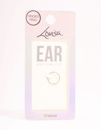 Titanium Plain Clicker Ring - link has visual effect only