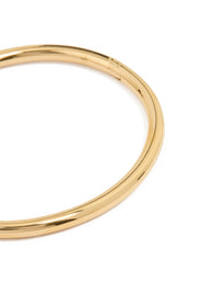 Waterproof Gold Plated Stainless Steel Simple Hinge Bracelet - link has visual effect only