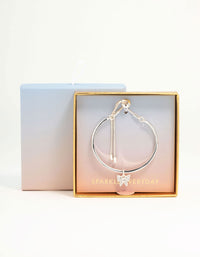 Silver Diamante Butterfly Toggle Bracelet - link has visual effect only