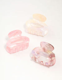 Mini Marbled Acrylic Oval Claw Clips 3-Pack - link has visual effect only