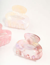 Mini Marbled Acrylic Oval Claw Clips 3-Pack - link has visual effect only