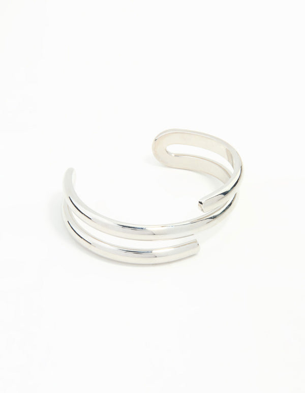 Silver Wrap Around  Wrist Cuff
