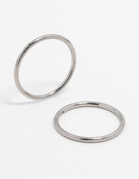 Titanium Sleeper Earrings 12 mm - link has visual effect only