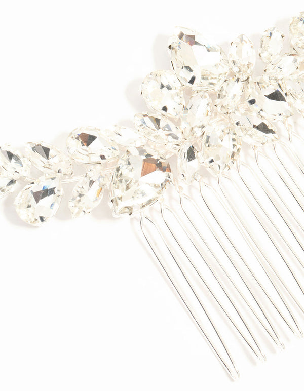 Marquise Crystal W Shape Hair Comb