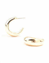 Gold Teardrop Hoop Earrings - link has visual effect only