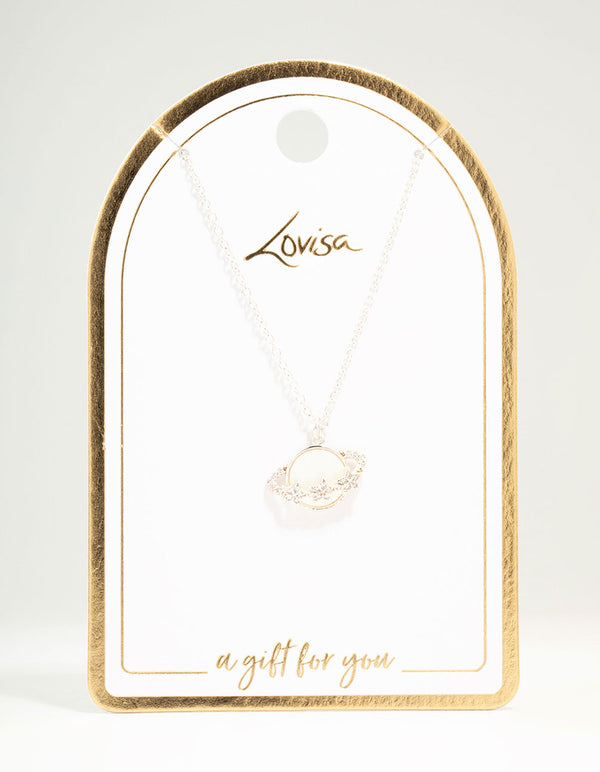 Silver Planet Necklace