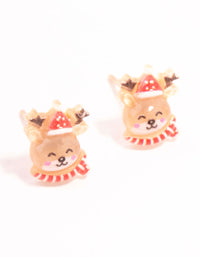 Jelly Reindeer Stud Earrings - link has visual effect only