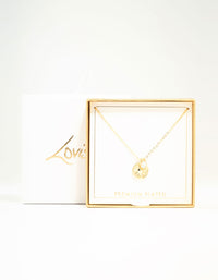 Gold Plated Sun & Cubic Zirconia Pendant Necklace - link has visual effect only
