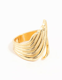 Gold Plated Open Curve Wrapped Ring - link has visual effect only