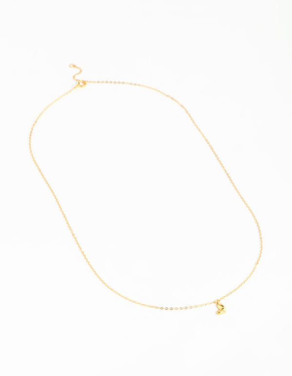 Gold Plated Sterling Silver Mini Heart Necklace
