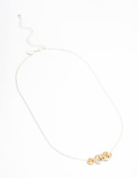 Gold & Silver Plated Rondell Pendant Necklace - link has visual effect only