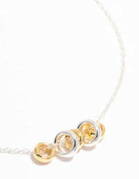 Gold & Silver Plated Rondell Pendant Necklace - link has visual effect only