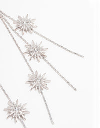 Silver Celestial Chain Drop Earrings - link has visual effect only