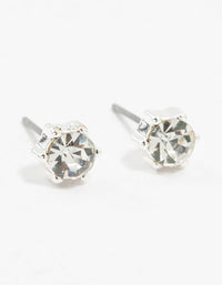 Silver Diamante Small Stud Earrings - link has visual effect only