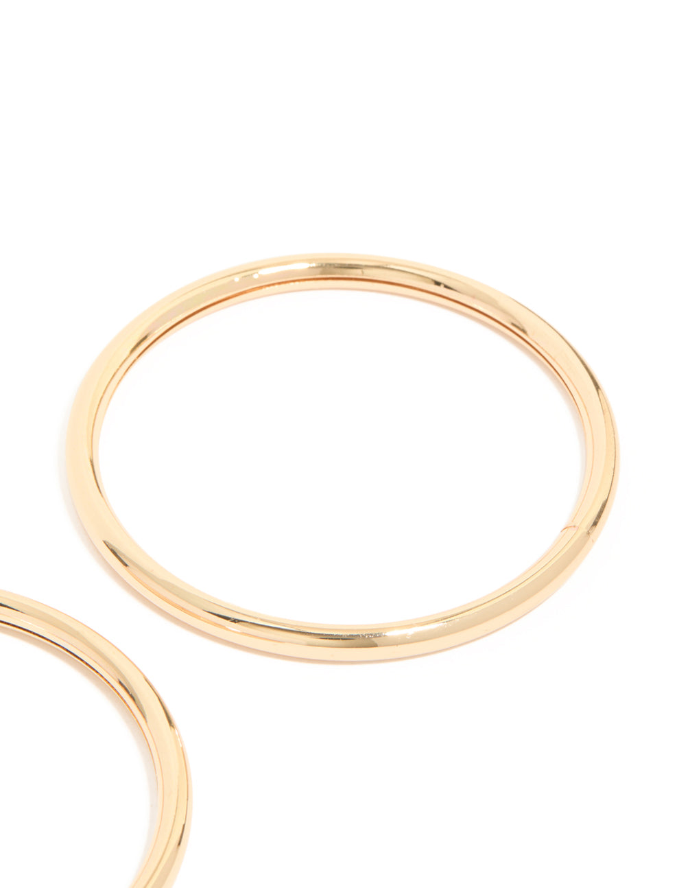 Gold Smooth Bangles 2-Pack