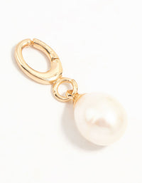 Gold Plated Freshwater Pearl Charm - link has visual effect only