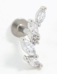 Surgical Steel Marquise Crawler Flat Back Studs - link has visual effect only
