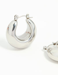 Waterproof Stainless Steel Full Bubble Hoop Earrings - link has visual effect only