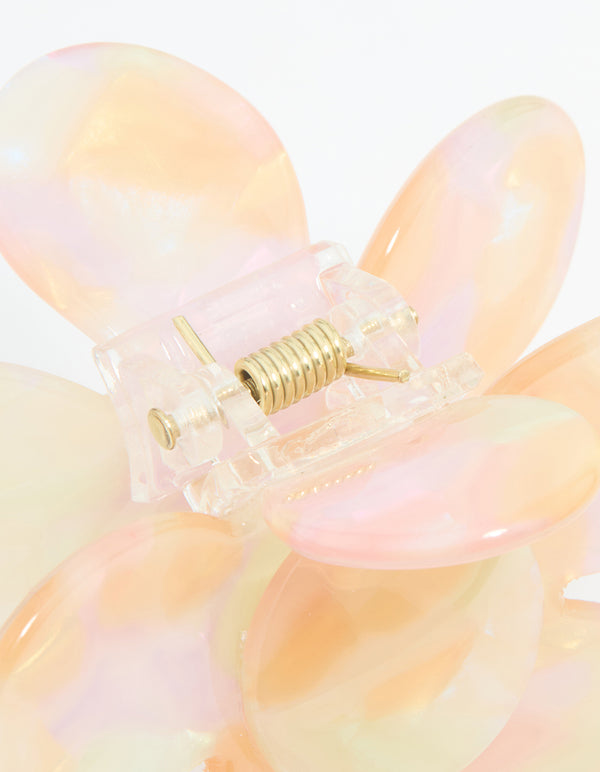 Multicoloured Acrylic Daisy Claw Clip