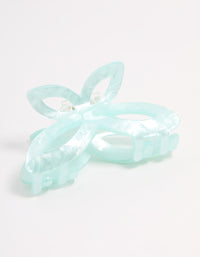 Blue Acrylic Butterfly Claw Clip - link has visual effect only