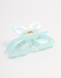 Blue Acrylic Butterfly Claw Clip - link has visual effect only
