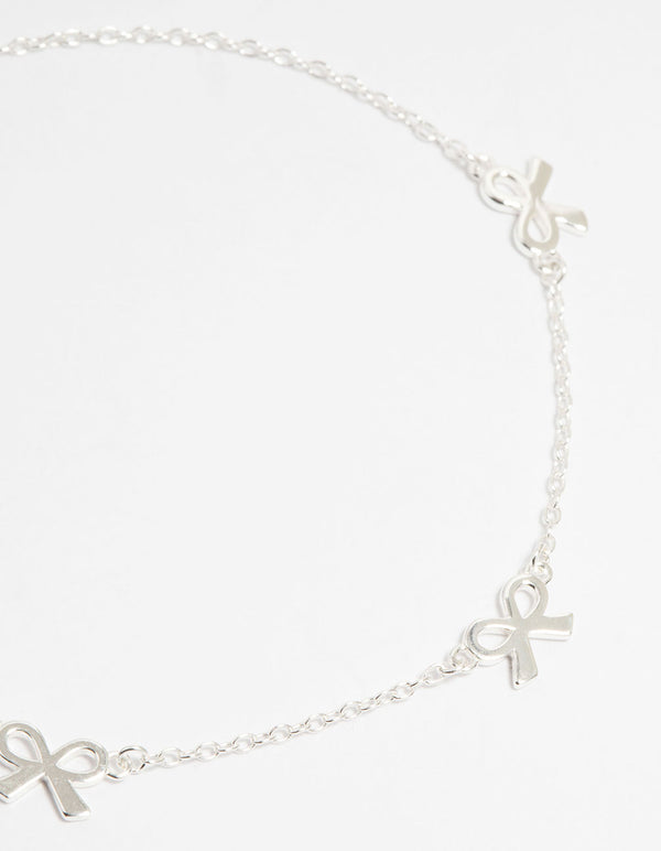 Sterling Silver Bow Bracelet