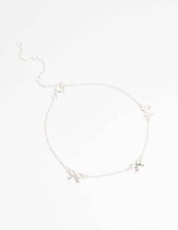 Sterling Silver Bow Bracelet