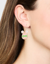 Gold Bunny Ear & Easter Egg Drop Earrings - link has visual effect only