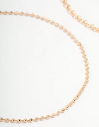 Gold Ball Planet Diamante Bracelets 2-Pack - link has visual effect only