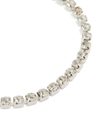Silver Diamante Tennis Bracelet - link has visual effect only