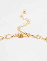 Gold Plated Heart & Cherry Charm Necklace - link has visual effect only