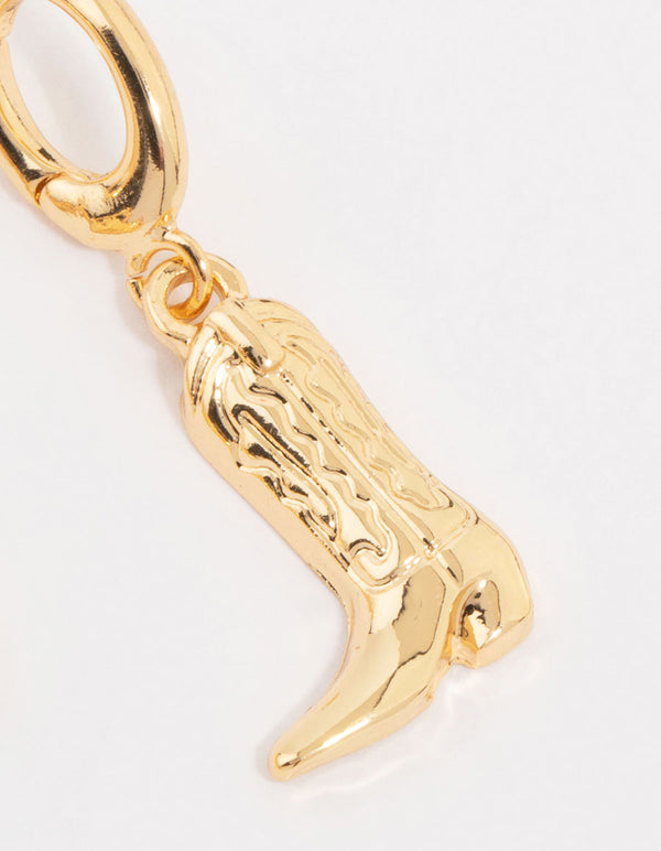 Gold Plated Horseshoe & Heart Charms 3-Pack