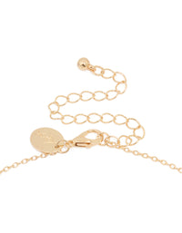 Gold Semiprecious Stone Necklace - link has visual effect only