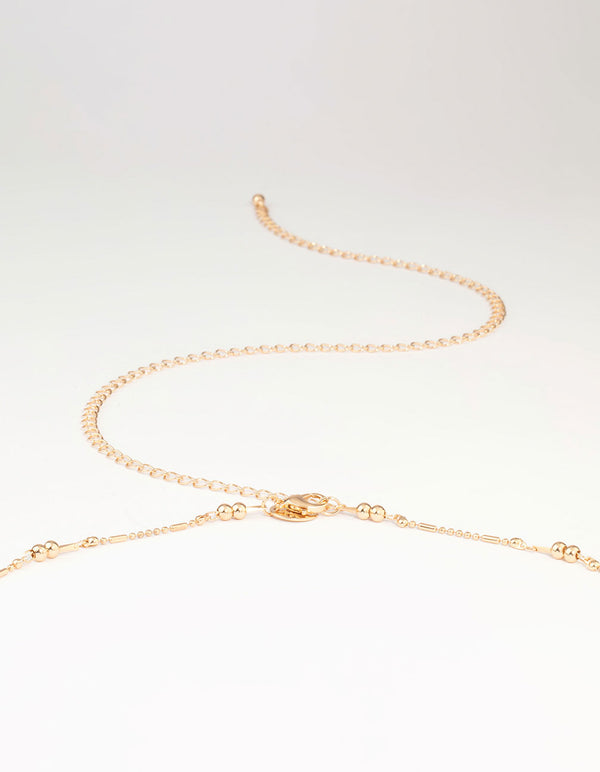 Gold Ball Fine Waist Chain