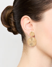 Gold Spiral Drop Earrings - link has visual effect only