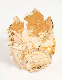 Gold Leaf Detailed Wrist Cuff - link has visual effect only