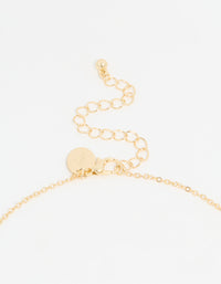 Gold Plated Diamante Pave Chunky Bow Necklace - link has visual effect only