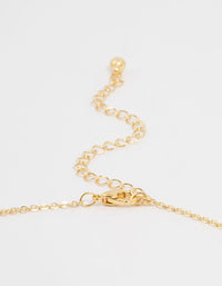 Gold Plated Diamante Hearts Pendant Necklace - link has visual effect only