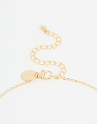 Gold Plated Catseye Flower Pendant Necklace - link has visual effect only