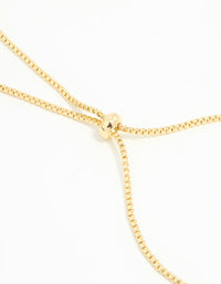 Gold Plated Cubic Zirconia Quartz Celestial Toggle Bracelet - link has visual effect only