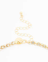 Gold Plated Diamante Fireball Chain Necklace - link has visual effect only